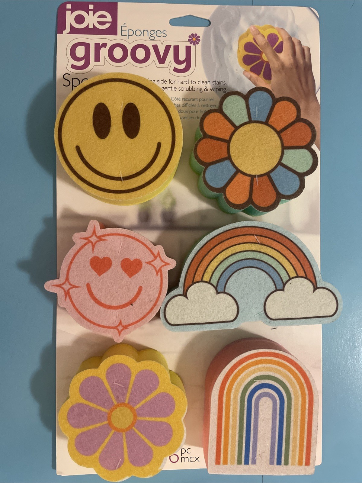 Joie Groovy Sponges, 6 Pack – 13.2×7.3x3cm
