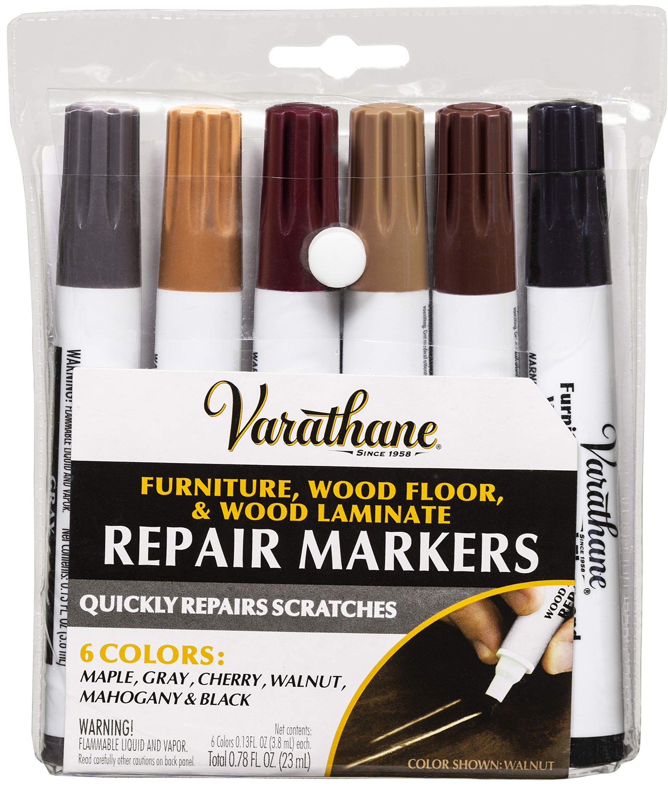 Varathane 347840 Wood Stain Repair Marker Kit, Assorted Pack of 1, Warm Tones