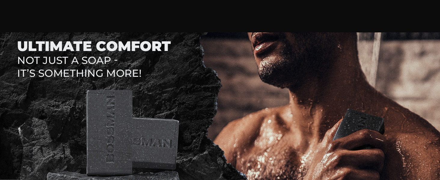 4-in-1 Charcoal Soap Bar (4 oz) – Bar Soap for Men – Beard Wash, Shampoo, Body