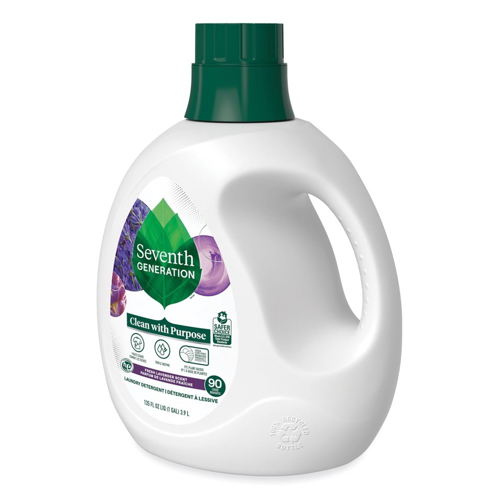 Seventh Generation 45064CT 135oz Bot Laundry Detergent – Fresh Lavender 4/CT New