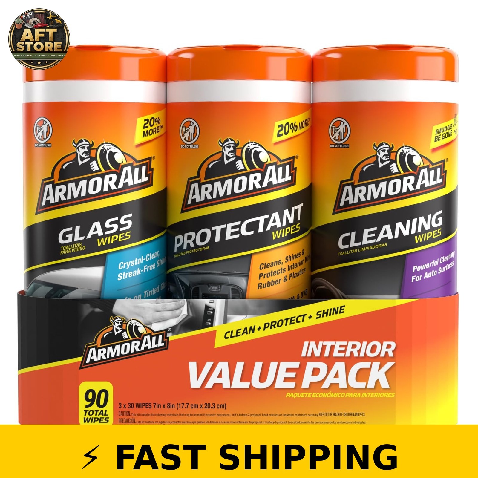 Armor All Car Interior Value Pack – 90 Count