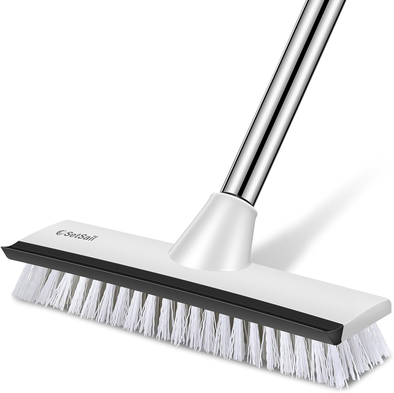 Floor Scrub Brush with Adjustable Handle Heavy Duty Stiff Bristle Tile Shower…