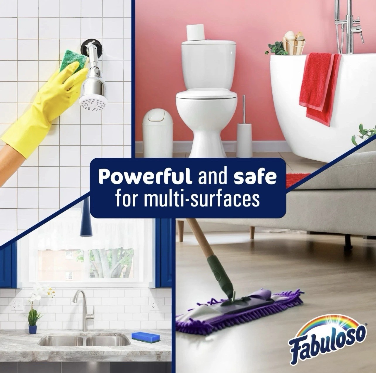 Fabuloso Multi-Purpose Cleaner, 2X Concentrated Formula, Fresh Winter Mint Scent