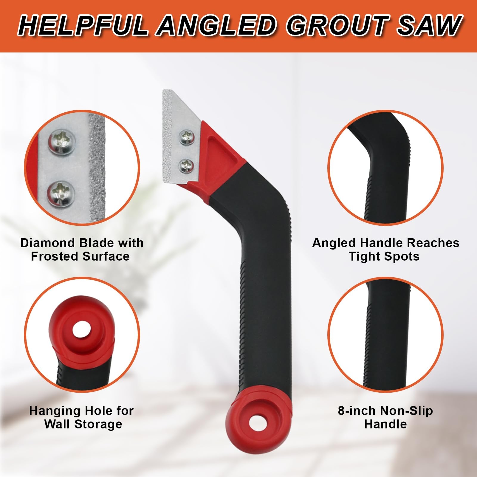23 Pack Grout Removal Tool Set, Heavy Duty Grout Saw with Replaceable Blades,…