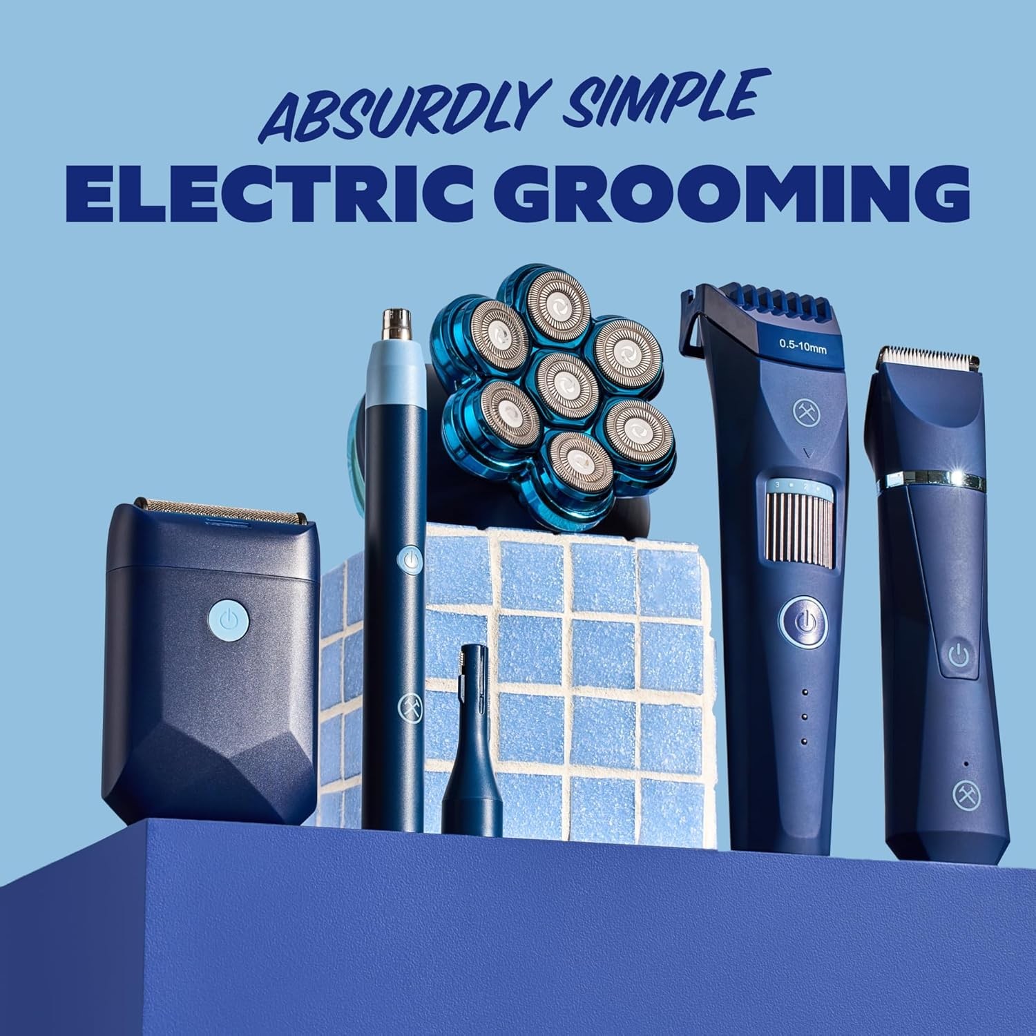 Dollar Shave Club | for Your Beard Trimmer | Shower Safe, Easy Length Adjustme