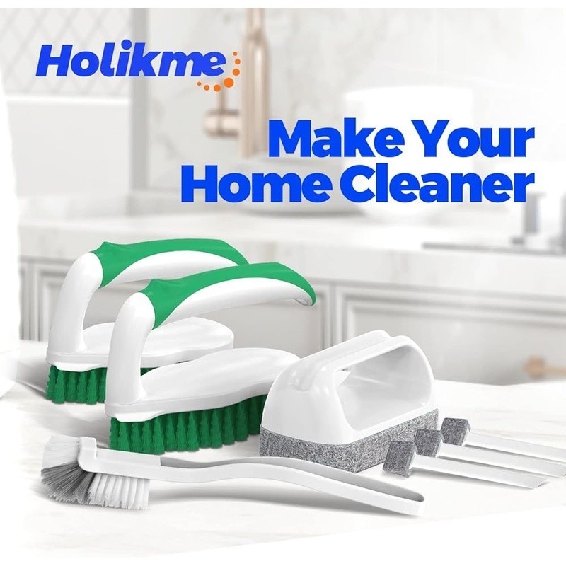 7 Pack Grout Cleaning Brushes Set Tile Lines Groove Gaps Scrubbing Stains New