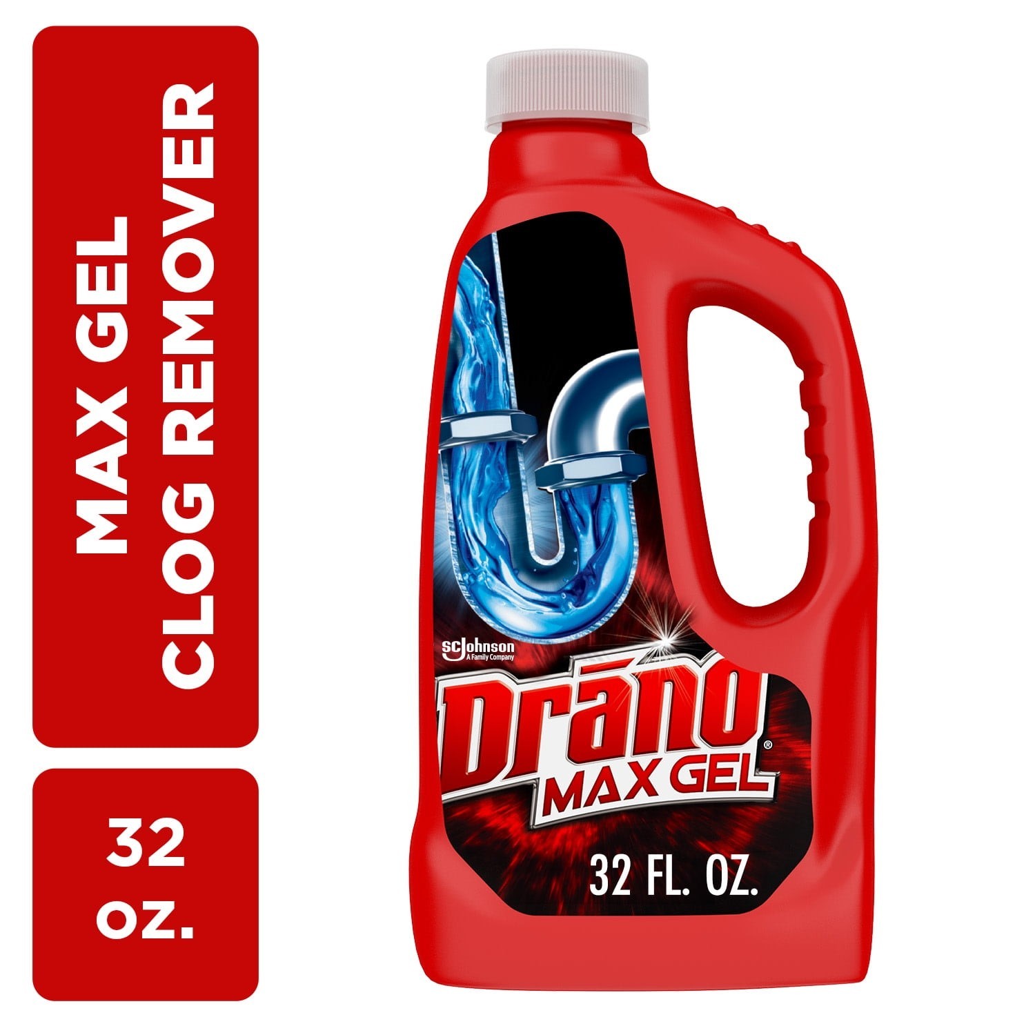 Max Gel Drain Clog Remover Strength Formula Drain Cleaner 32 oz 1 Count