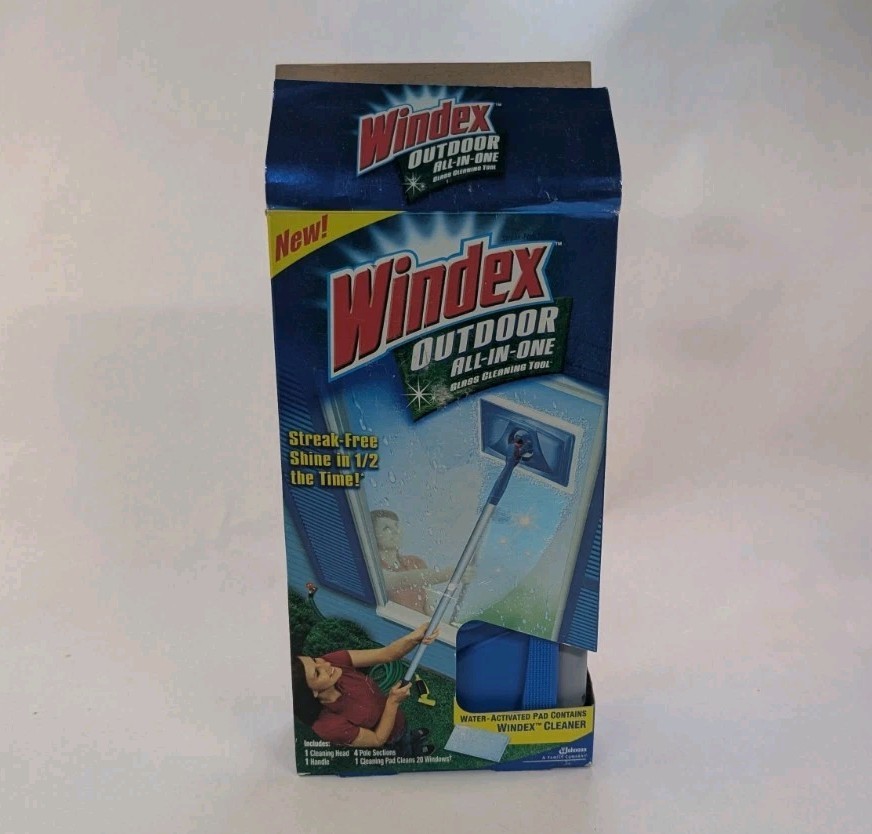 NEW Open Box Windex Outdoor All-In-One Glass Cleaning Tool Starter Kit