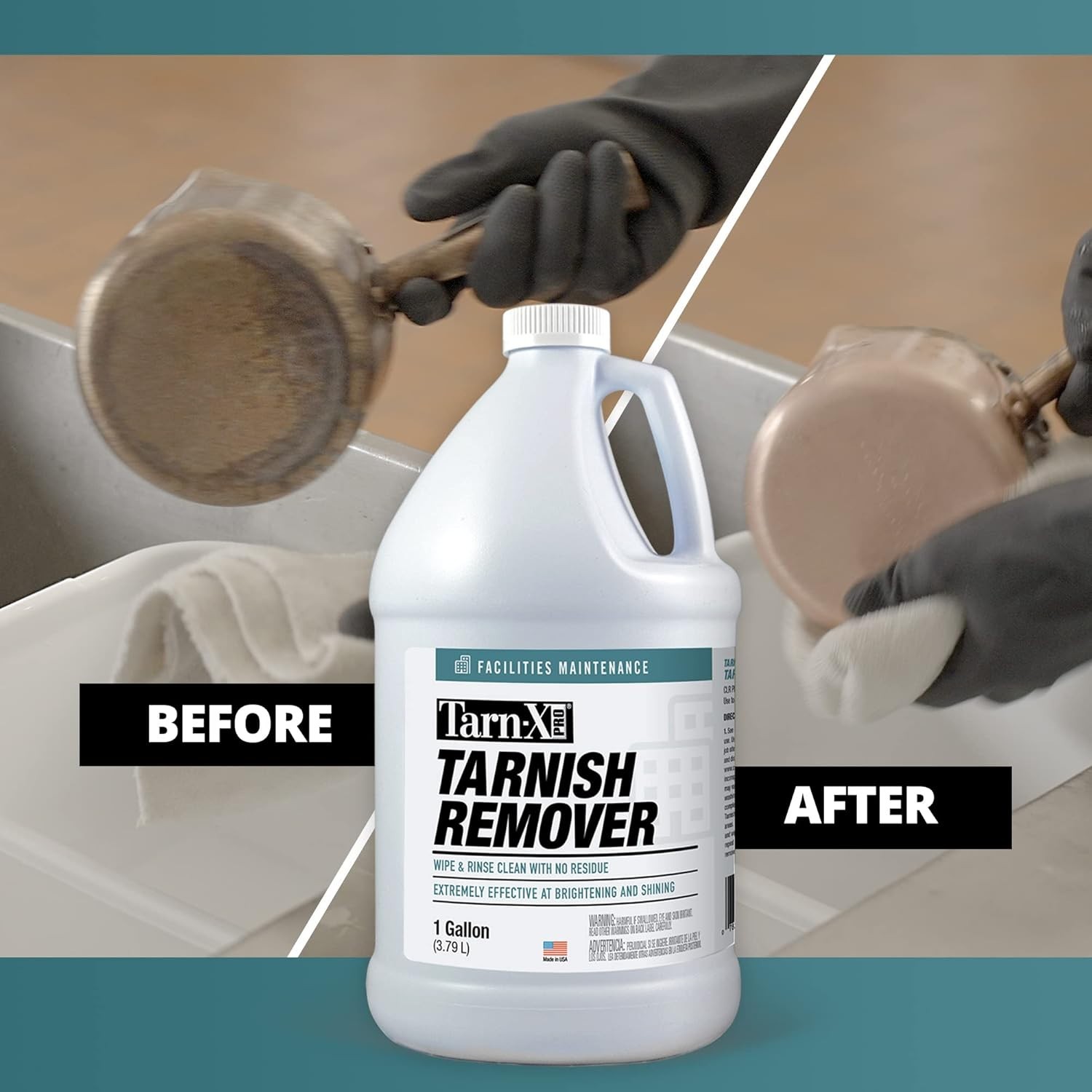 Tarnish Remover 128 Fl Oz Industrial Grade Non Flammable Cleaner