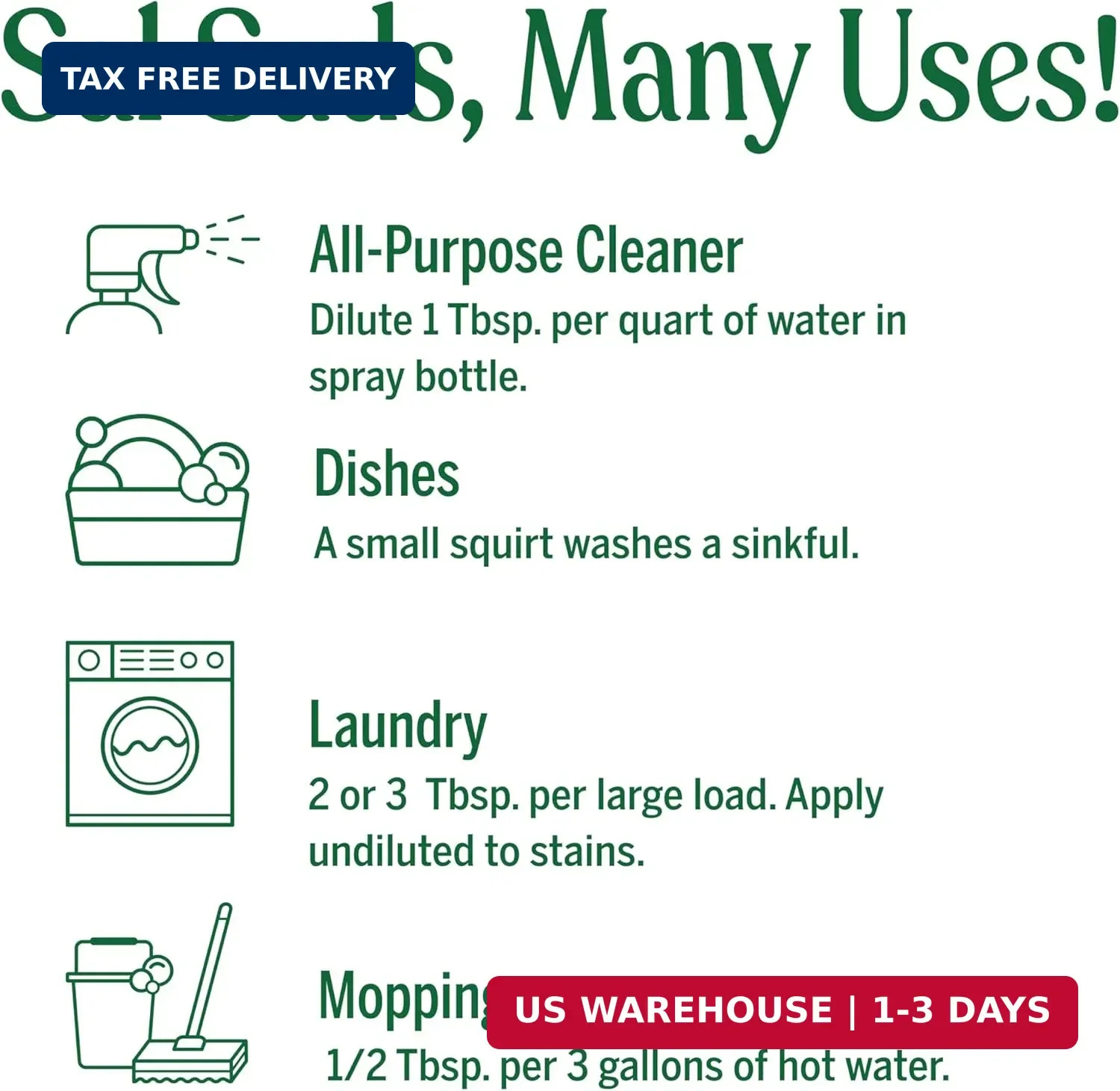 Dr. Bronner’s Sal Suds Biodegradable Cleaner (Fir & Spruce, 1 Gallon) – All-Purp