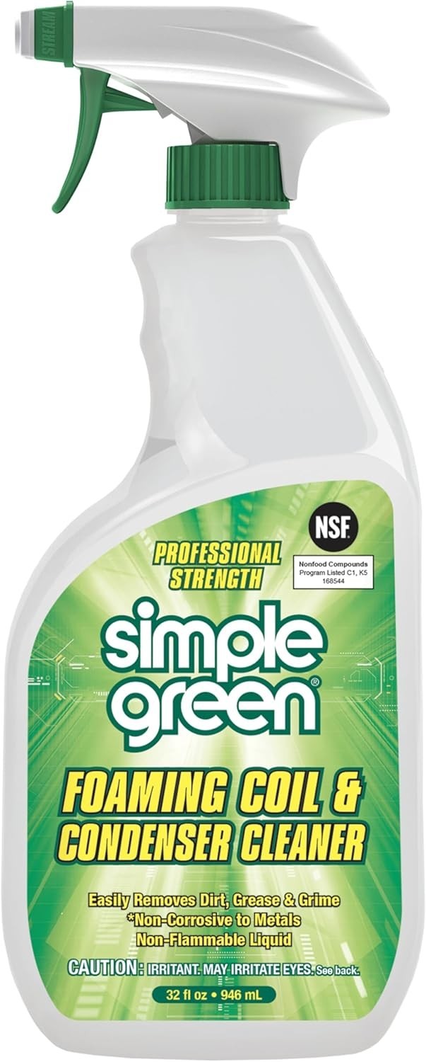 Effortless Cleaning with 32 Fl Oz Foaming Coil Cleaner – Ideal for Food Areas