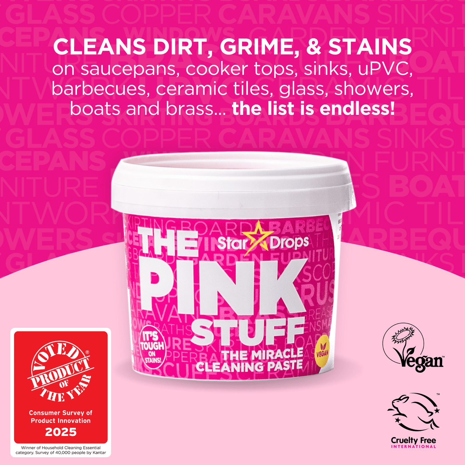, Miracle Cleaning Paste, All-Purpose Cleaner, 17.63 oz.