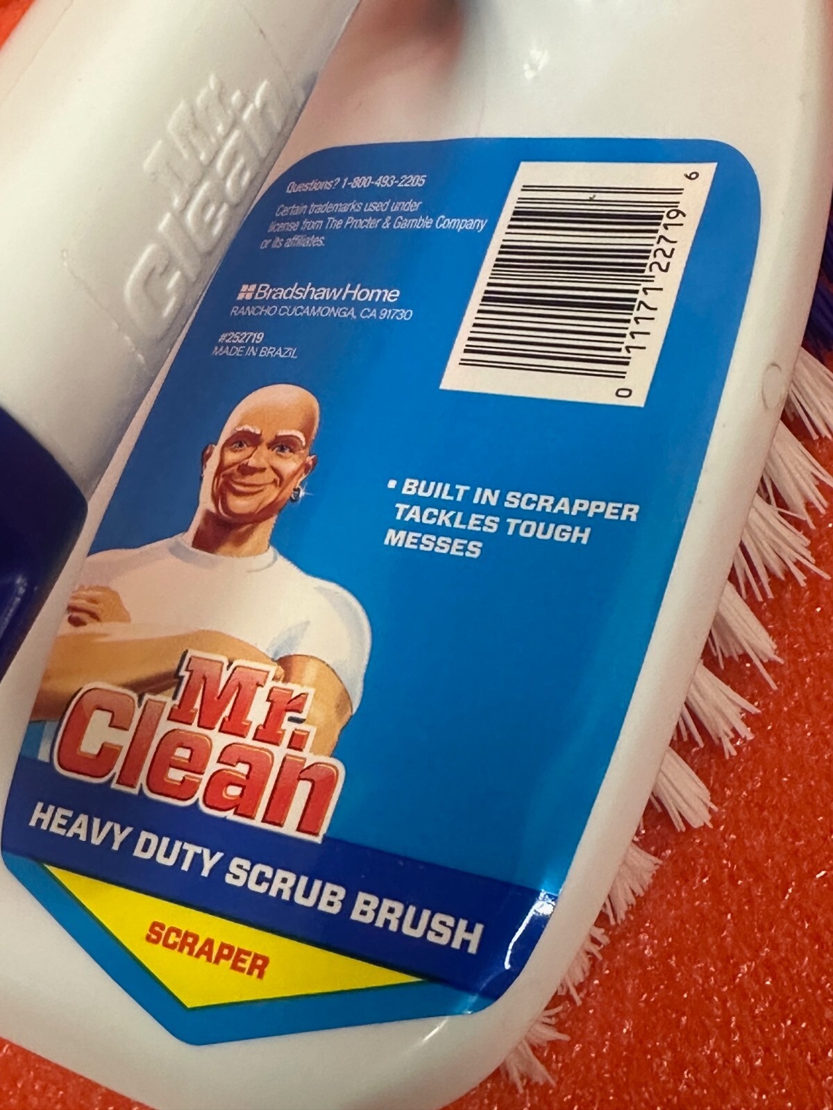 Mr clean Heavy Duty Scrub Brush Scrubber All Purpose Floor Carpet Pet Cleaning