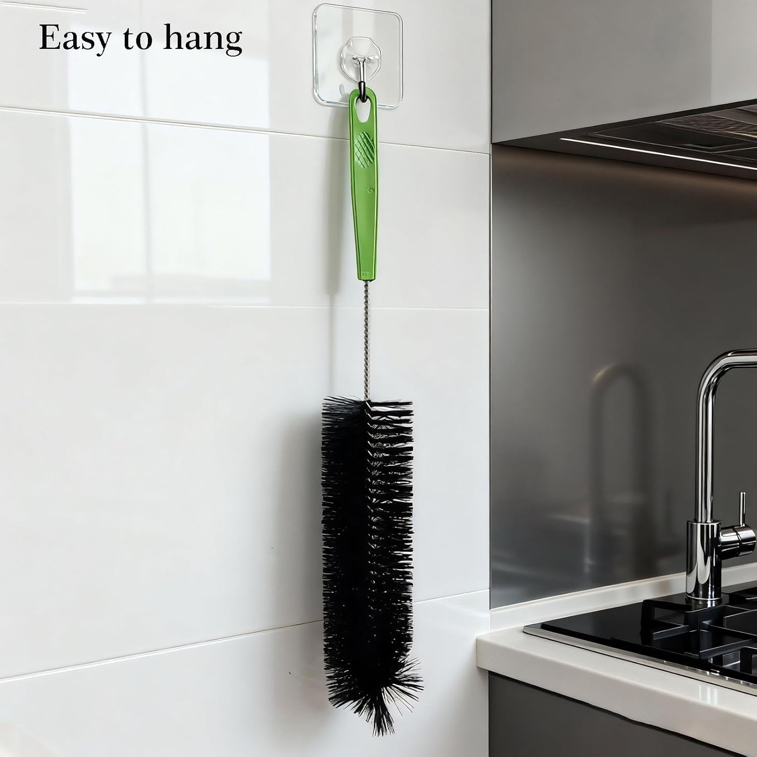 17 Inches Extra Long Handle Bottle Cleaning Brush for Narrow Neck Wine, Beer Bot