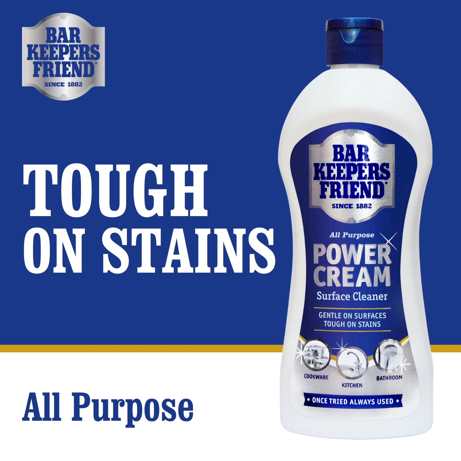 Bar Keepers Friend All Purpose Power Cream 350ml Cleaning Agent for Stains