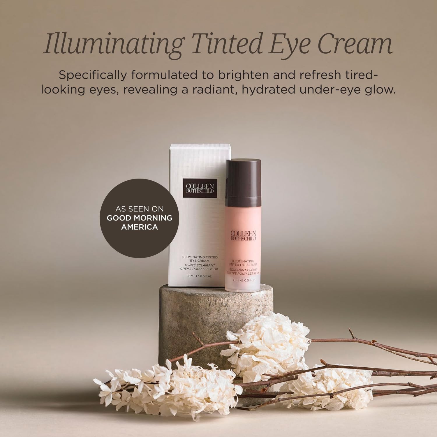 COLLEEN ROTHSCHILD Illuminating Tinted Eye Cream | Instant Brightening Effect
