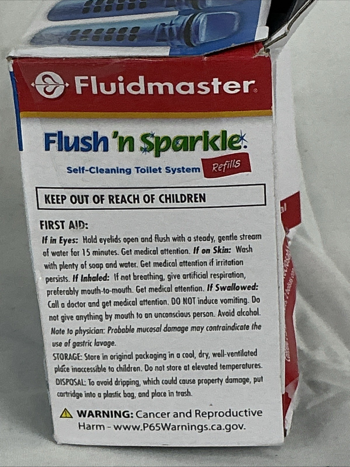 Fluidmaster Flush ‘n Sparkle Automatic Toilet Bowl Cleaning 2 Refill Cartridges
