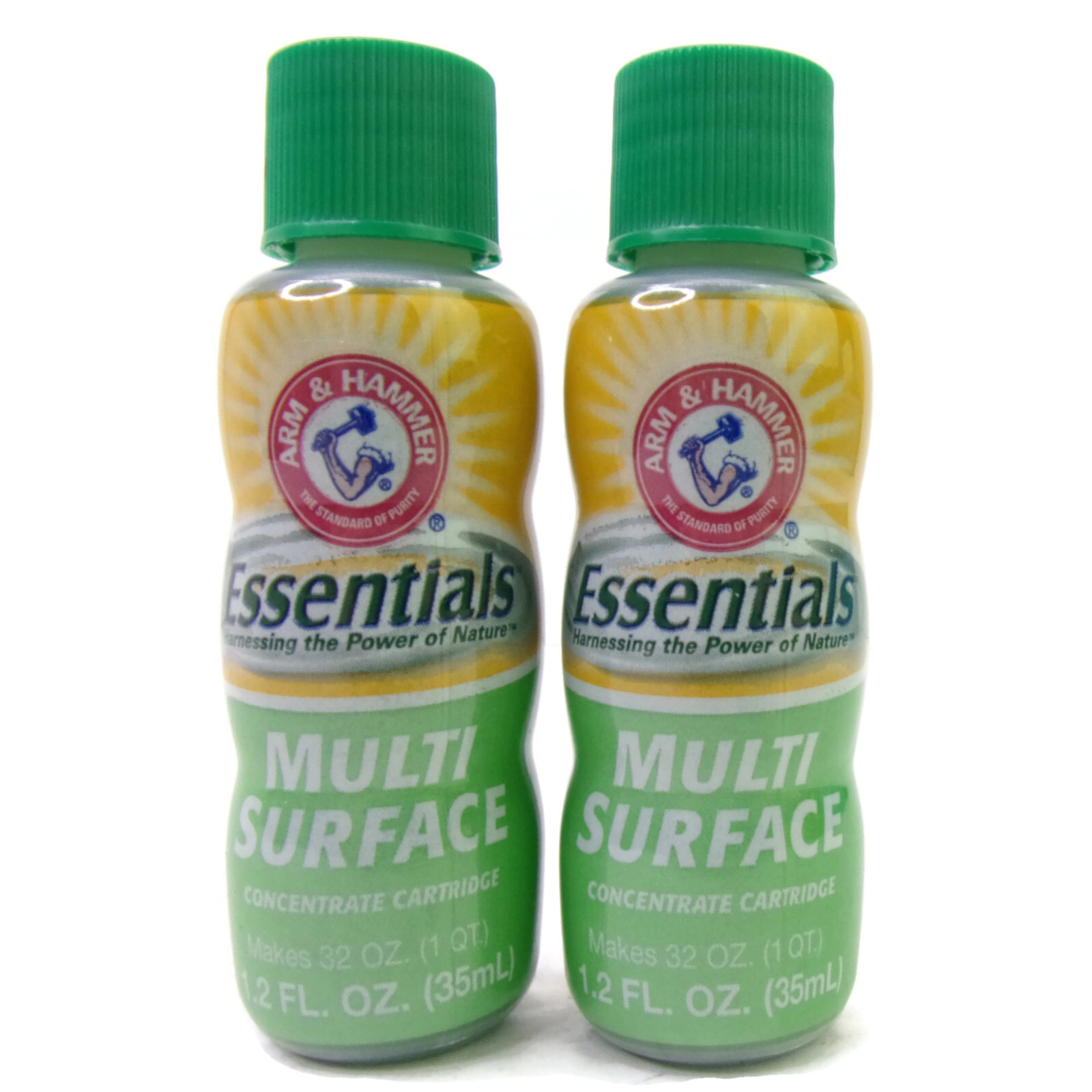 Lot Of 2 Arm & Hammer Essentials Multi Surface Cleaner Refills 1.2 Fl Oz Each