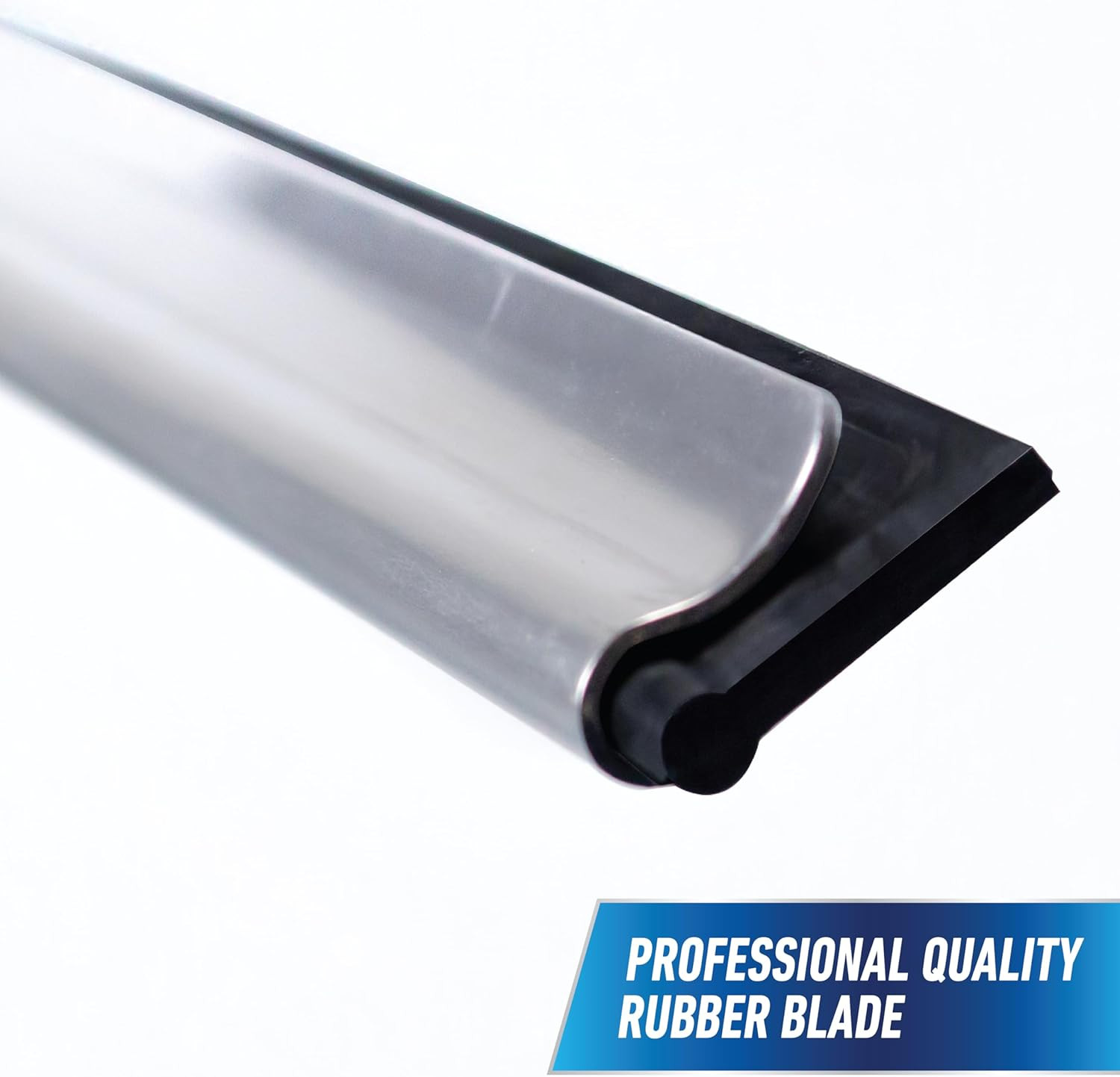 Professional Connect and Clean 2-In-1 Squeegee and Scrubber, 6” Window Cleaning