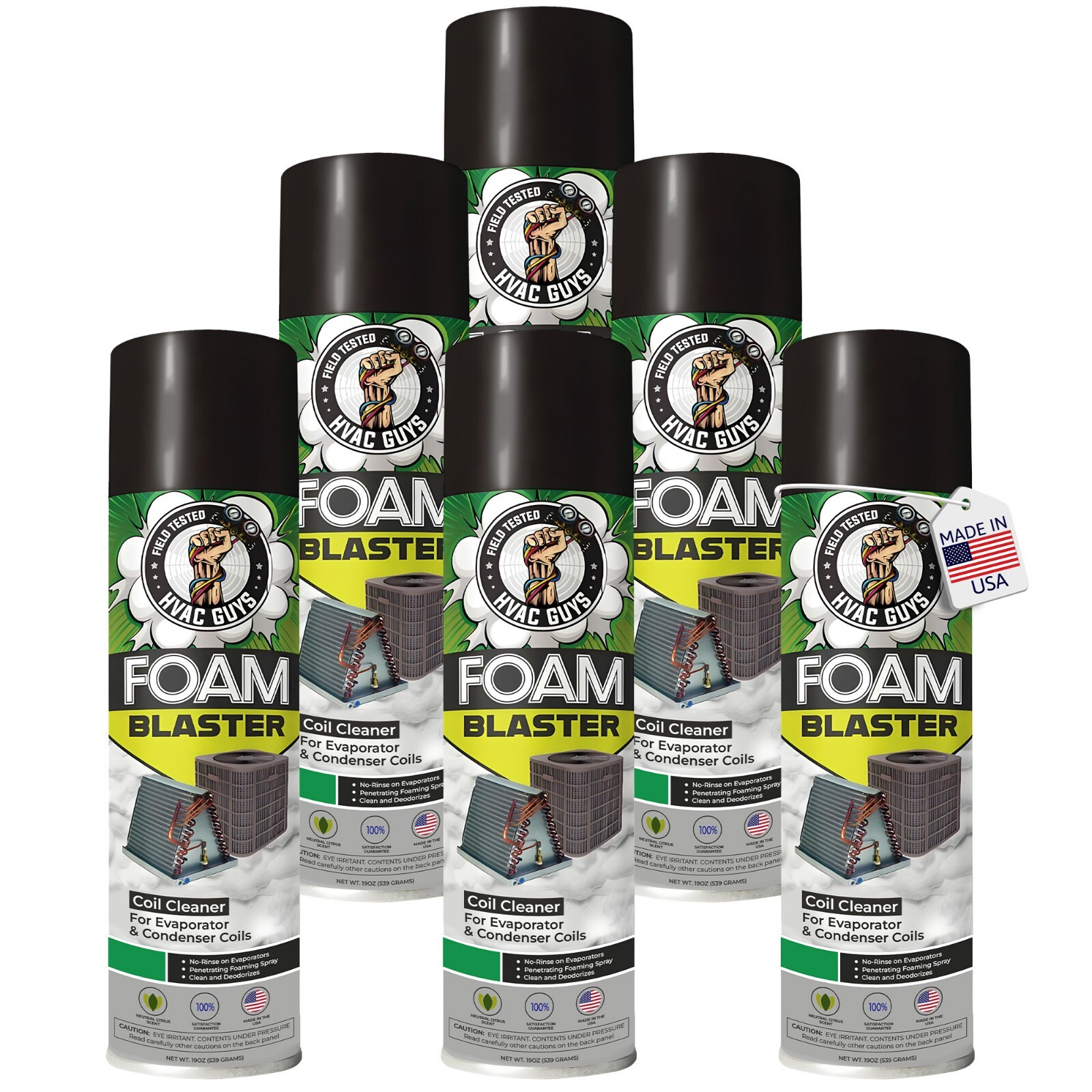 HVAC Guys Foam Blaster – Coil Cleaner & Deodorizer for HVAC & Automotive Filters
