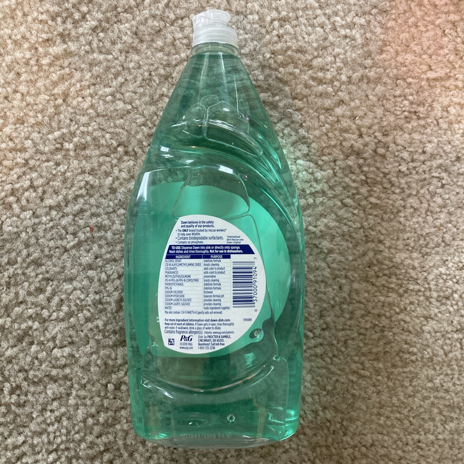 Dawn Ultra Botanicals Aloe Water Scent Dishwashing Soap 40 fl oz
