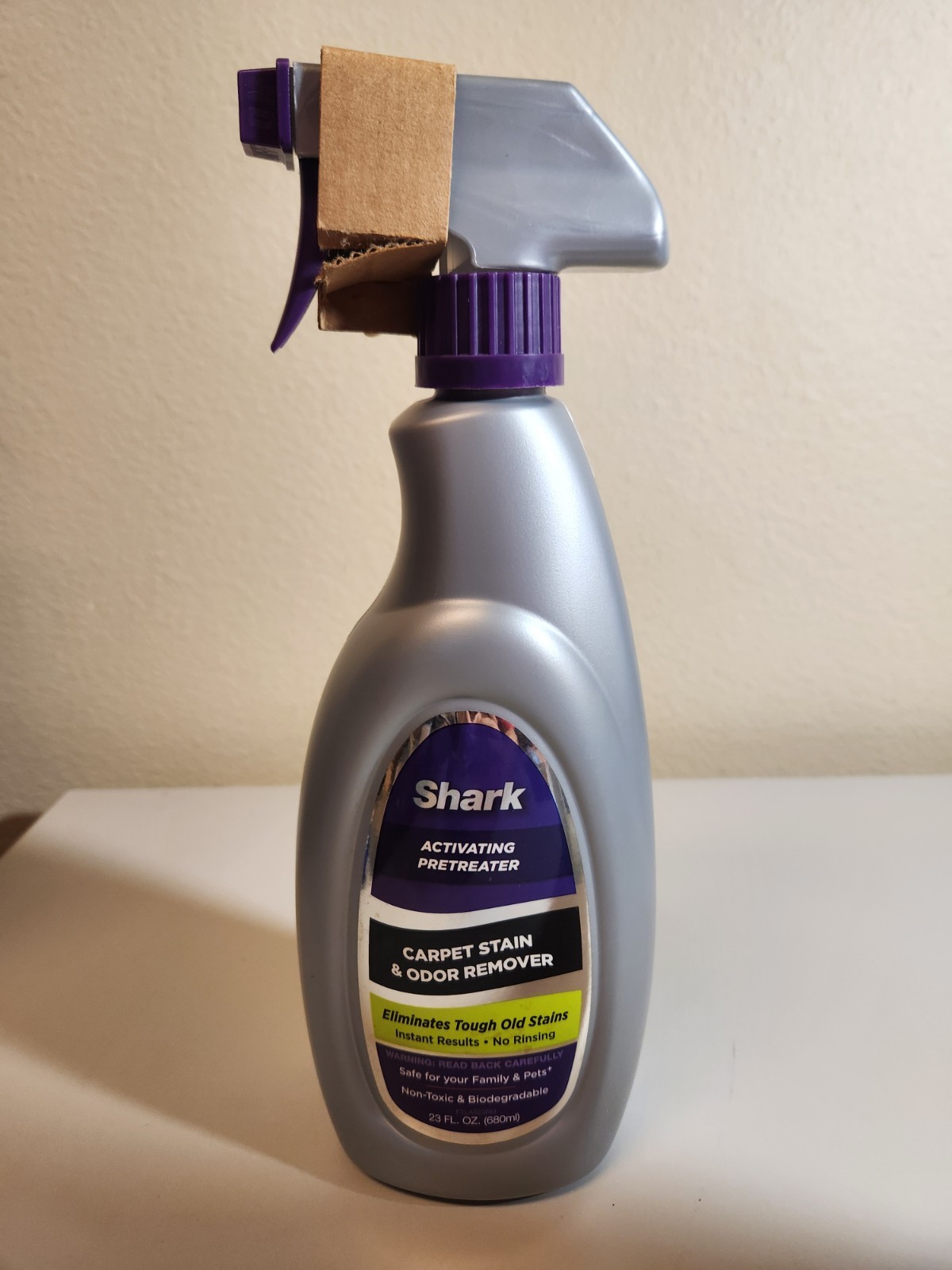 SHARK ACTIVATING PRETREATER CARPET STAIN & ODOR REMOVER 23oz NEW