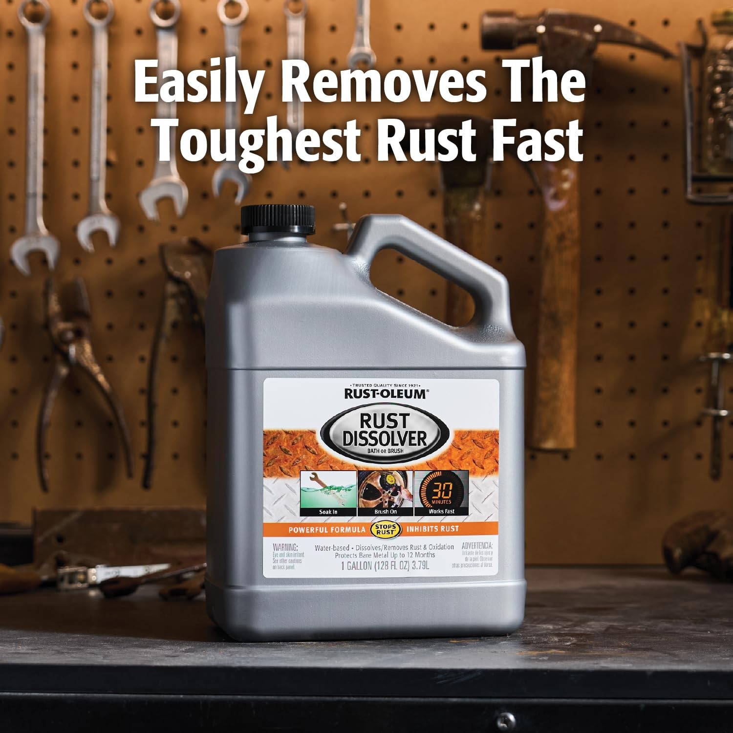 Rust Dissolver Soak Bath Metal Corrosion Remover Fluid Chemical Cleaner 1 Gallon