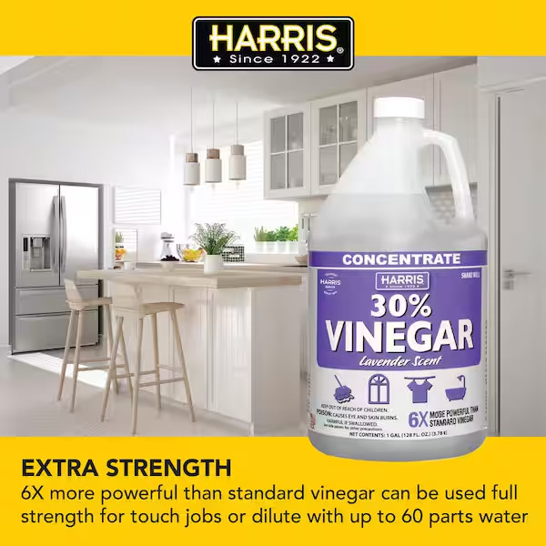Harris 30% Vinegar All-Purpose Cleaner Concentrate Lavender Scent 128 oz