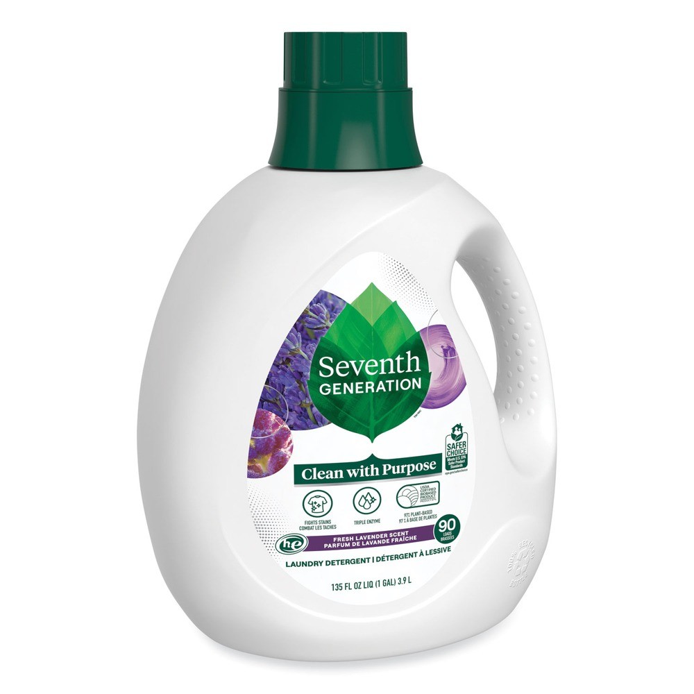 Seventh Generation 45064CT 135oz Bot Laundry Detergent – Fresh Lavender 4/CT New