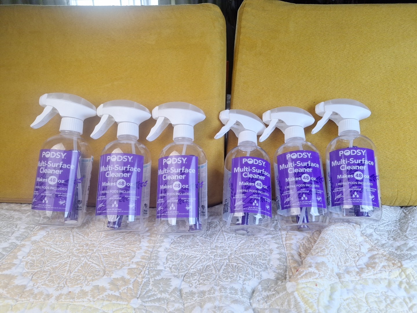 Podsy Lot of 6 Multi Surface Cleaner 16 fluid Ounces
