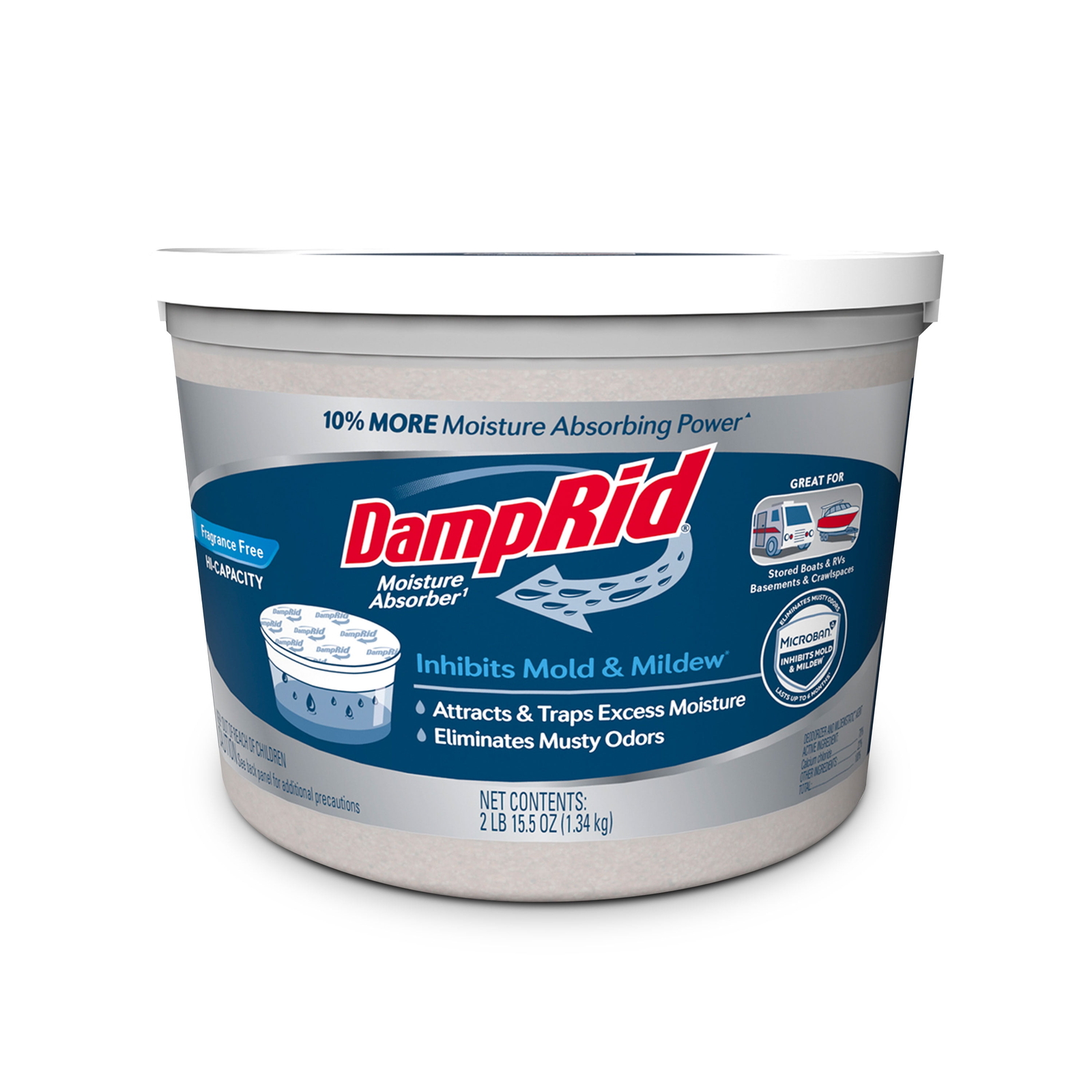 Hi-Capacity Moisture Absorber – Fragrance Free – 2LB 15.5OZ