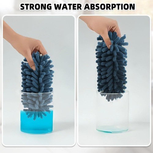 2Pcs Car Interior Duster with Extension Pole Soft Dash Vent Dusting Detailing Wa