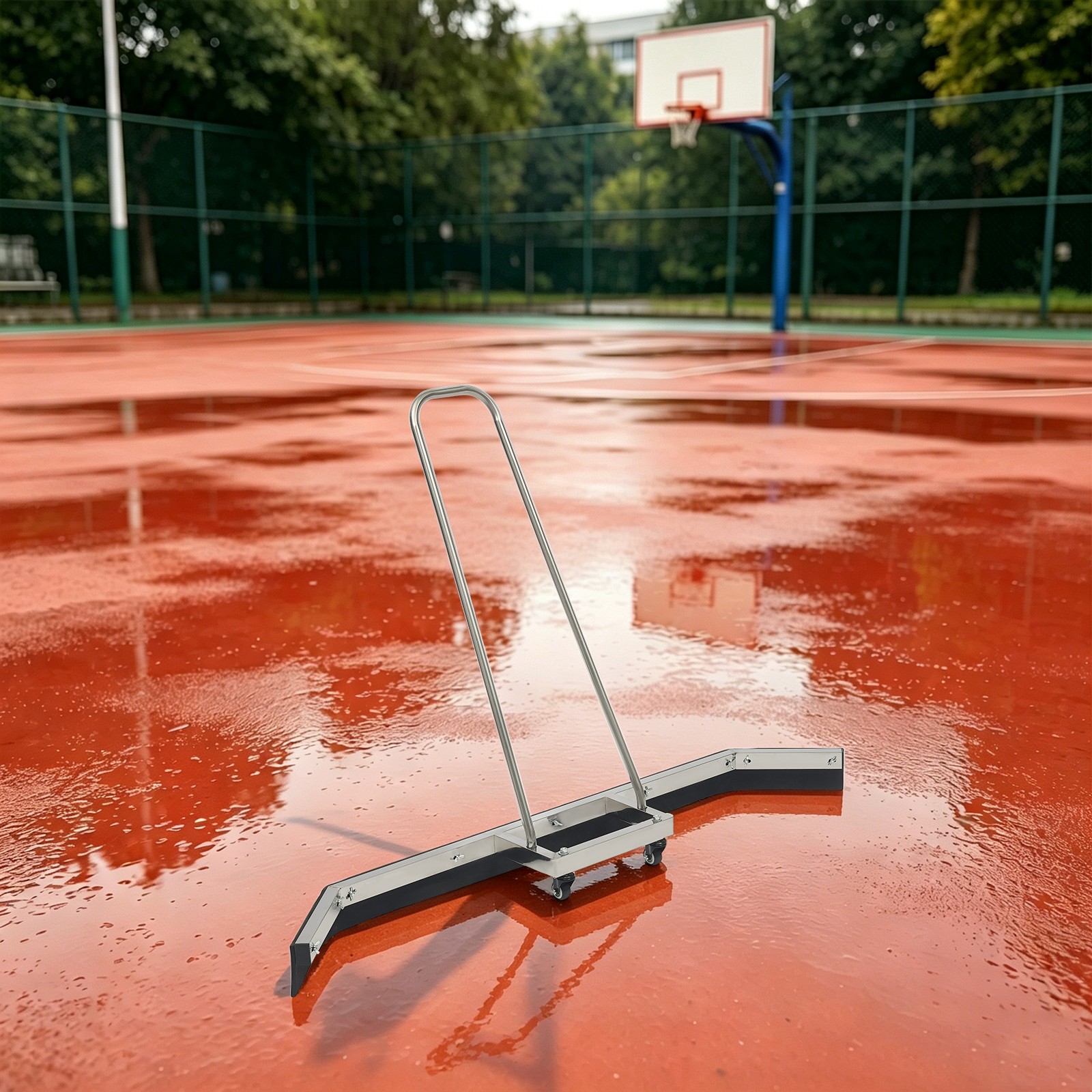 Stainless Steel Floor Water Scraper, Garage Floor and Sports Field Water Scraper