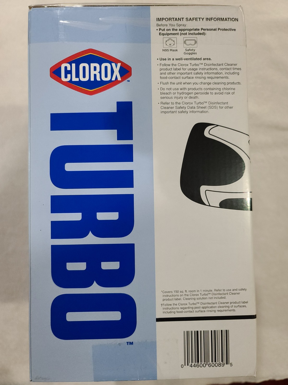 Clorox Turbo Handheld Power Sprayer Lightweight Brand NEW
