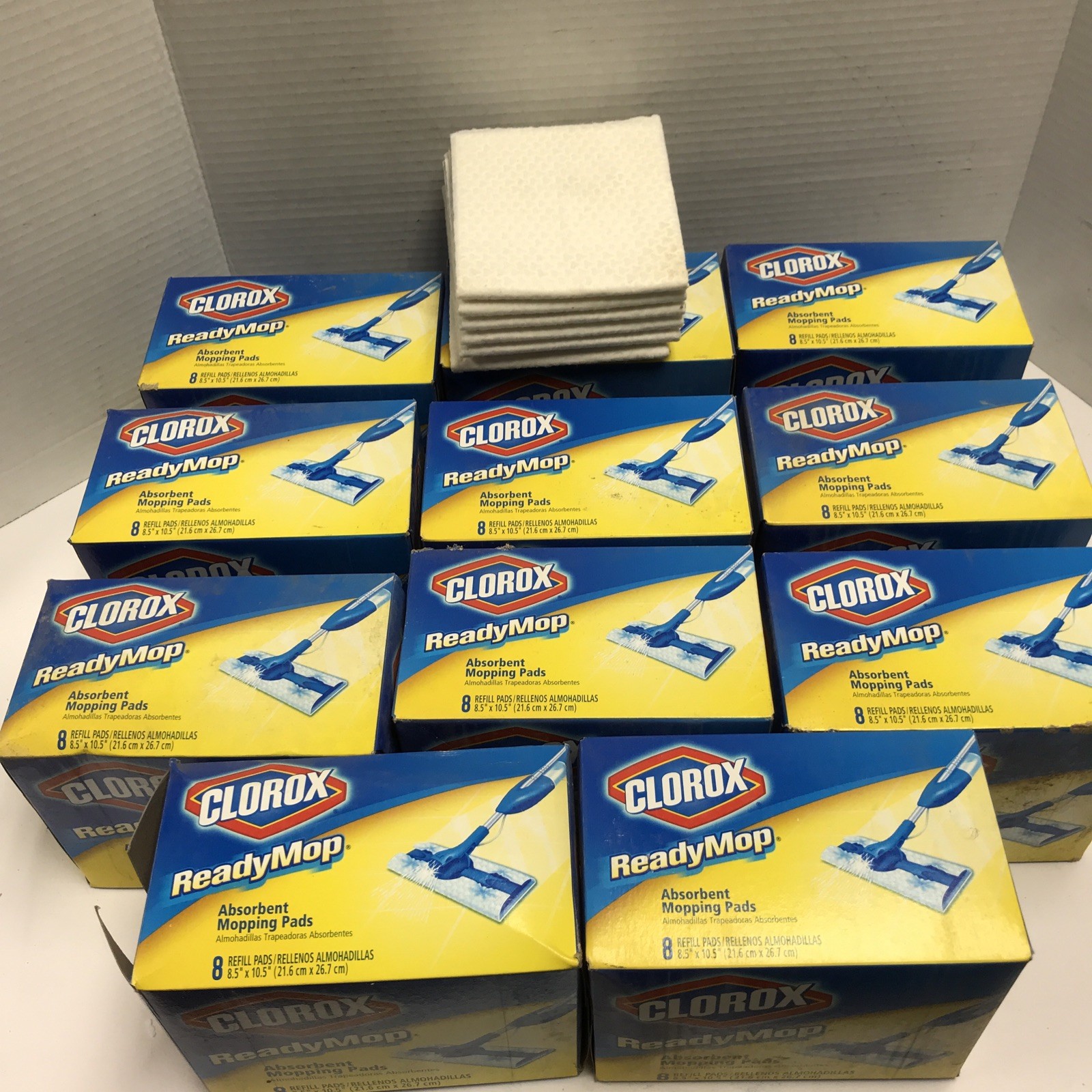 Clorox Ready Mop Absorbent Mopping Pads Refill 11 Boxes Plus 6 Single Total 94