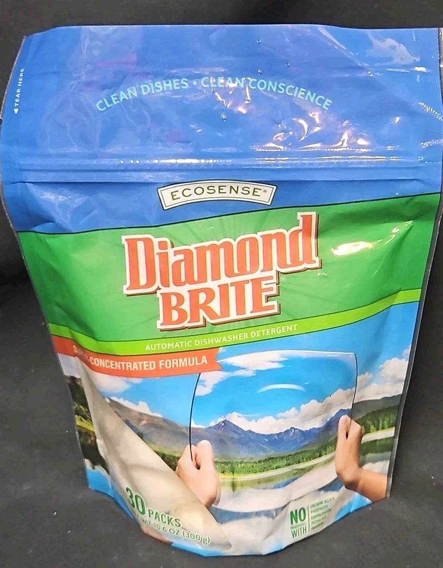DIAMOND BRITE Melaleuca DISHWASHER DETERGENT 30 Pack PODS Eco Sense New-Sealed