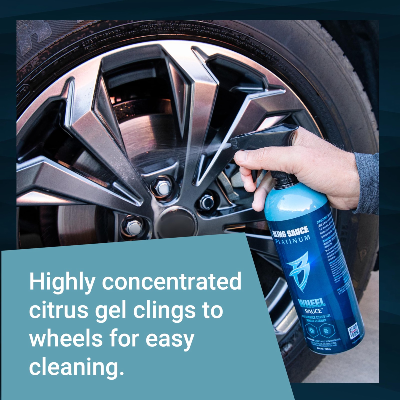 Platinum Wheel Sauce, All Surface Citrus Gel Wheel Cleaner for Cars, Trucks, …
