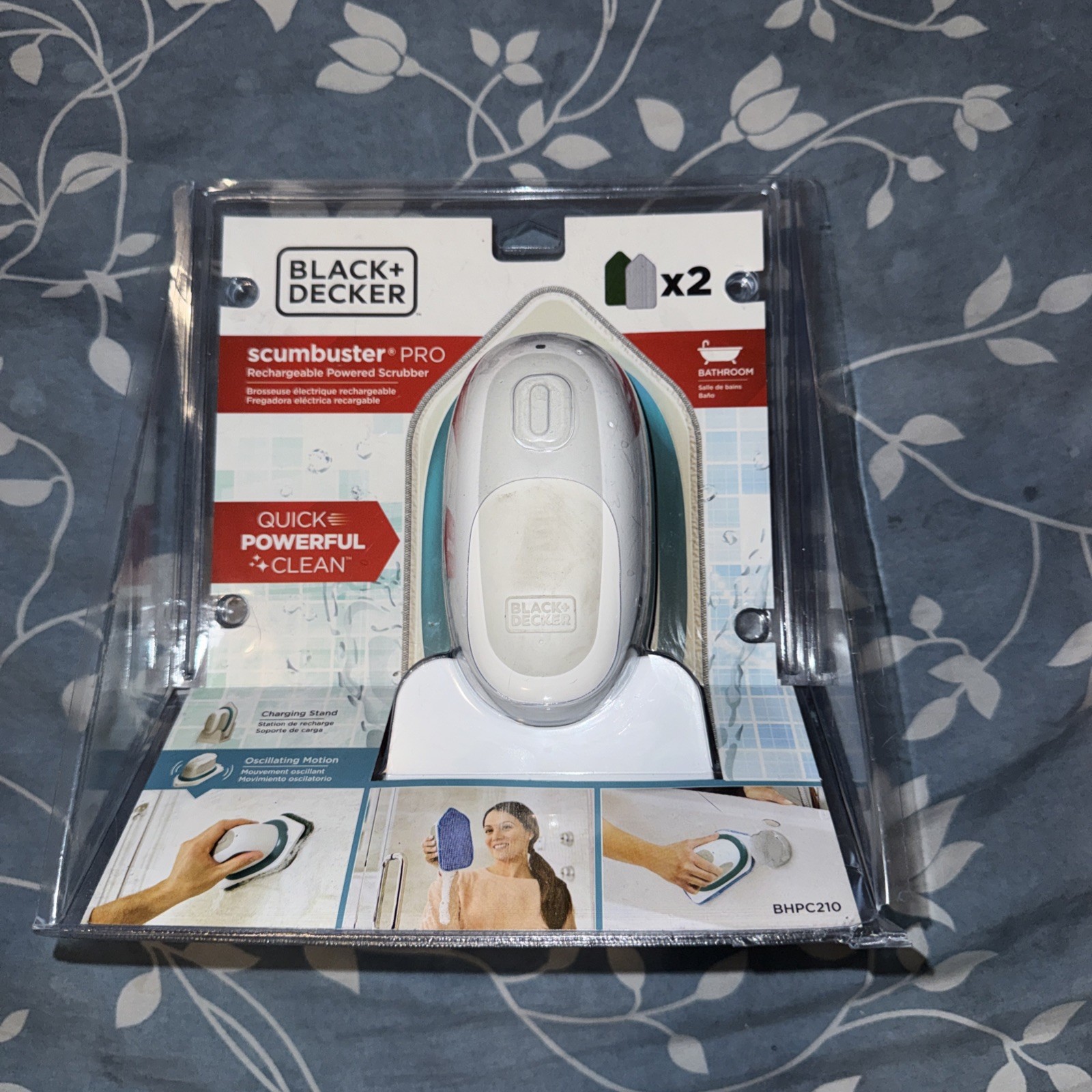 Black & Decker Scumbuster Pro Rechargeable Powered Scrubber Pro BHPC210