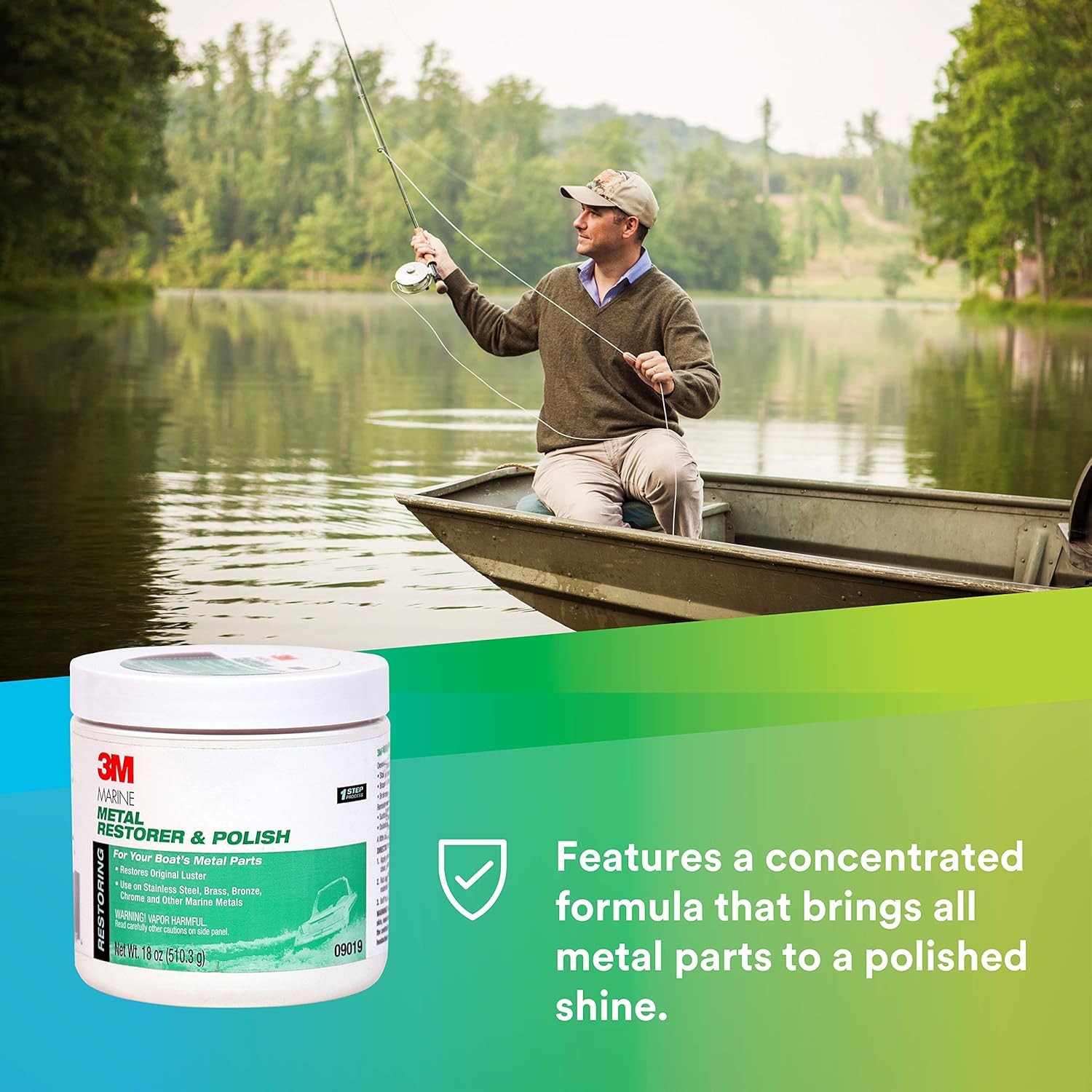 Metal Restorer and Polish, 09019, 18 Oz Paste