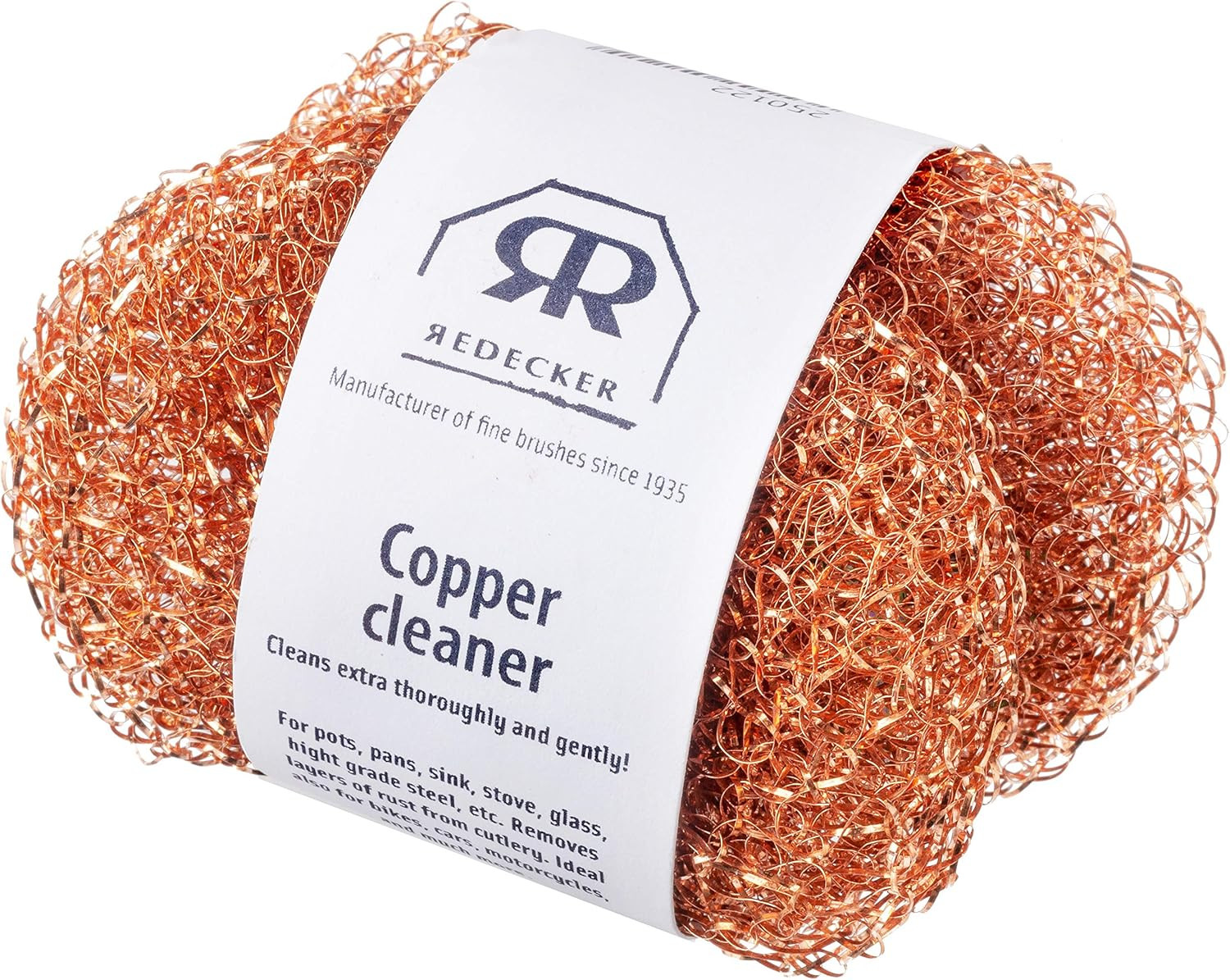 Real Copper Pot Scrubbers – Double-Layer Copper Scouring Pads for Pots, Pans, Di