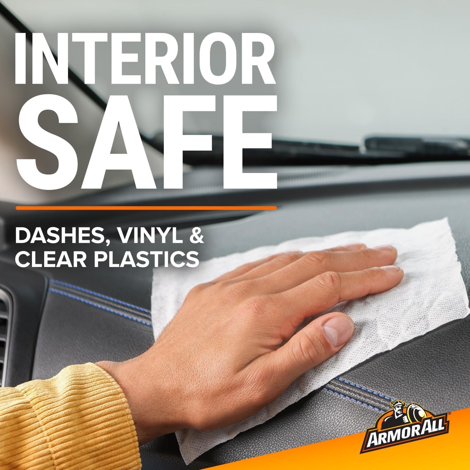 Car Cleaning Wipes, 90 Count Canister, Car Wipes | Lint-free car dashboard cl…