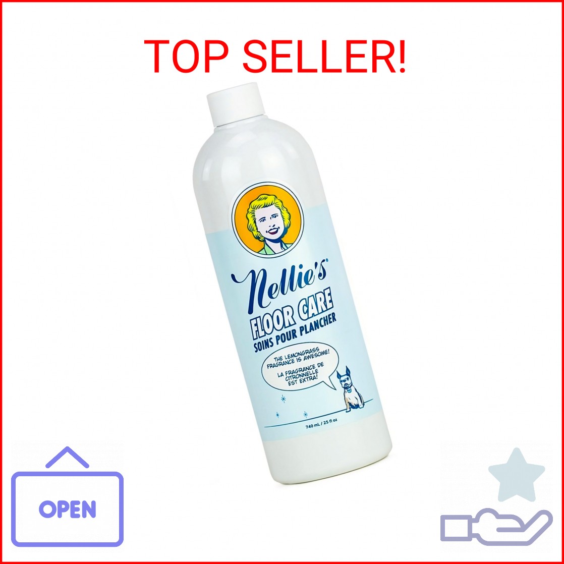 Nellie’s Floor Care – Plant-Based Floor Cleaner for Hardwood, Tile, Ceramic, and