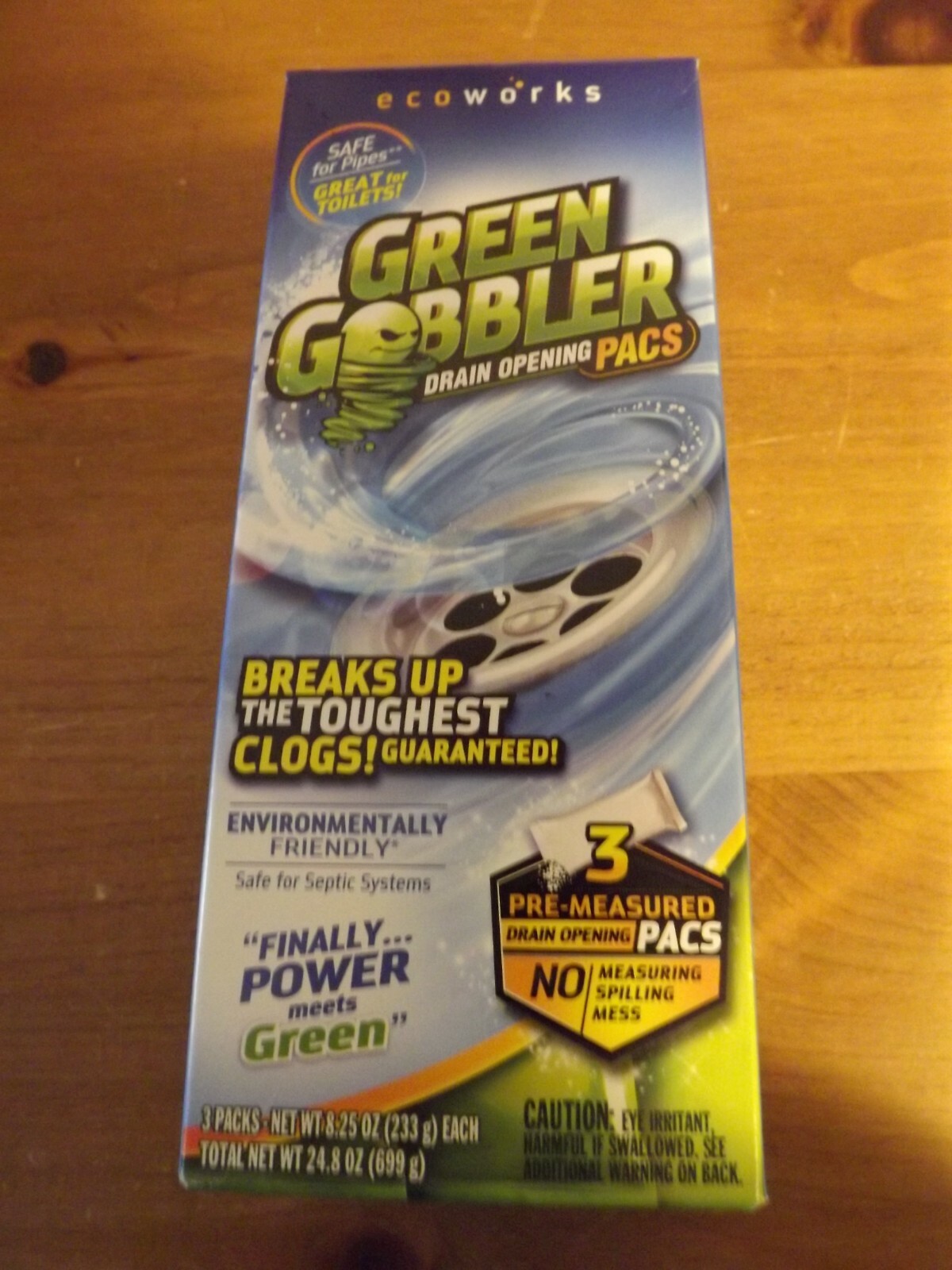6 PACKETS GREEN GOBBLER 2 SNAKES 44.3oz total PRE-MEASURED PACS