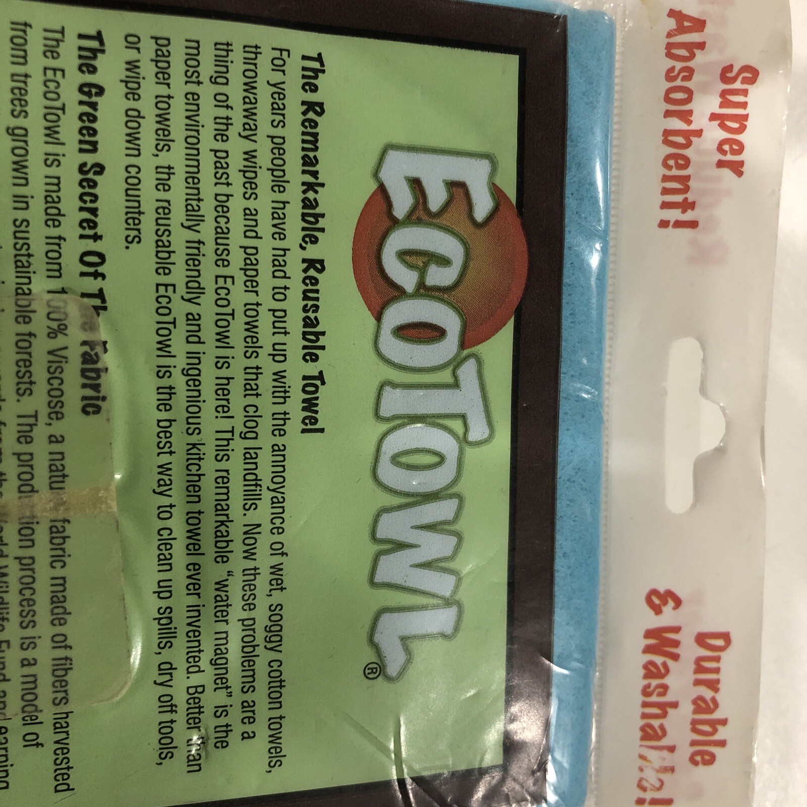 EcoTowl PACIFIC DRY GOODS ECOTOWEL 2 X 14″ X 10″ Germany USA 2006 New