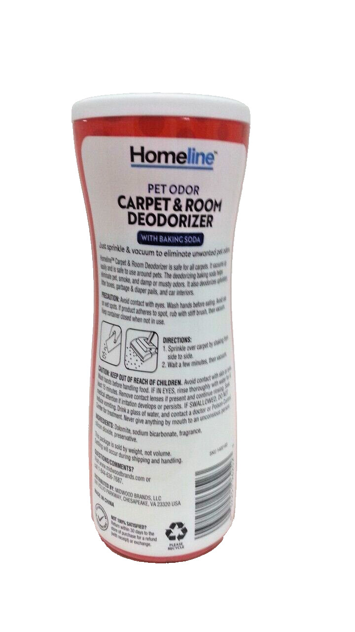 ( Lot 3 ) H.Line Pet Odor Carpet & Room Deodorizer with Baking Soda 21 oz Each