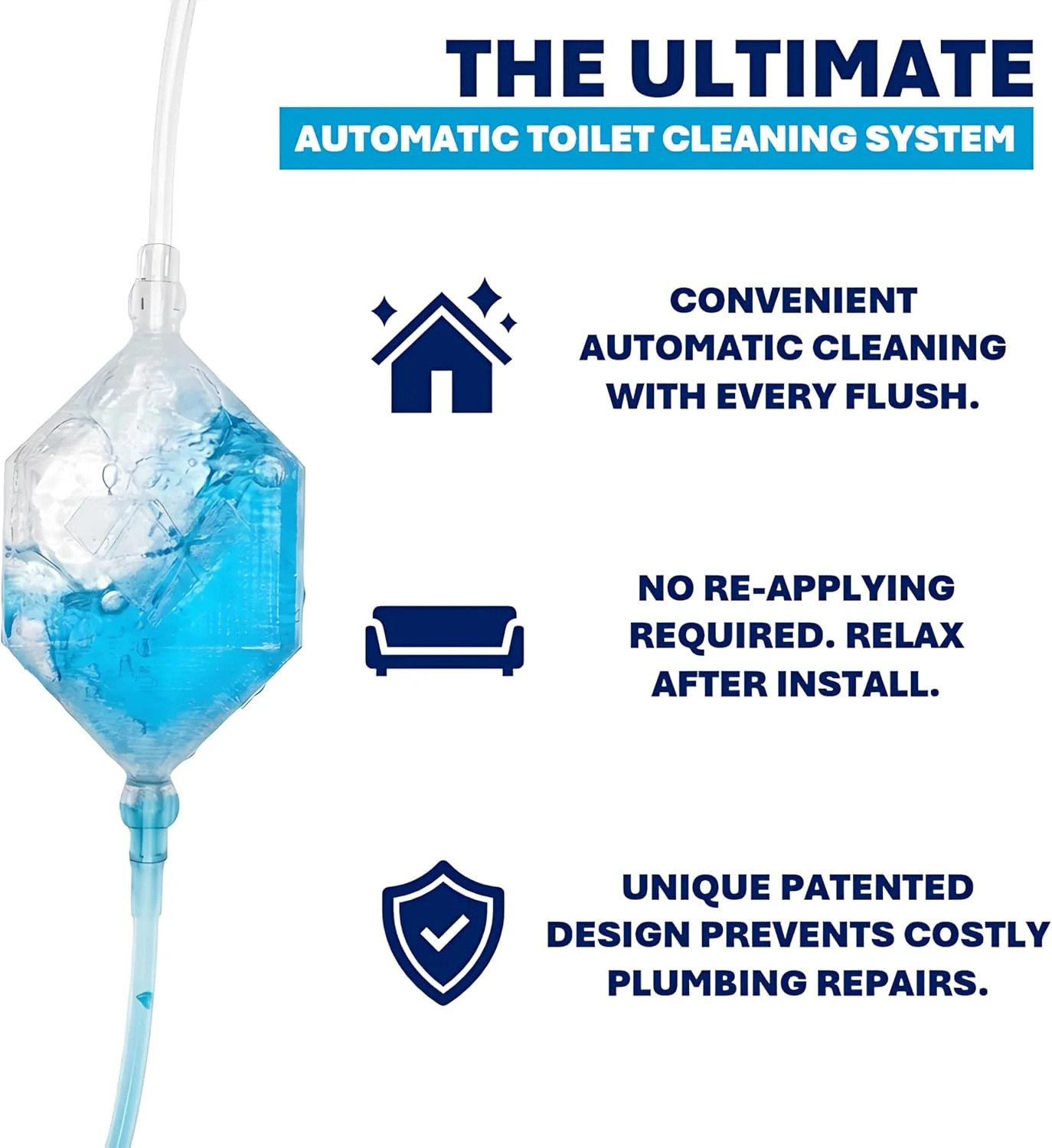 CRYSTAL CLEAN | Automatic Toilet Bowl Cleaner | Time Saving Single Pod System |