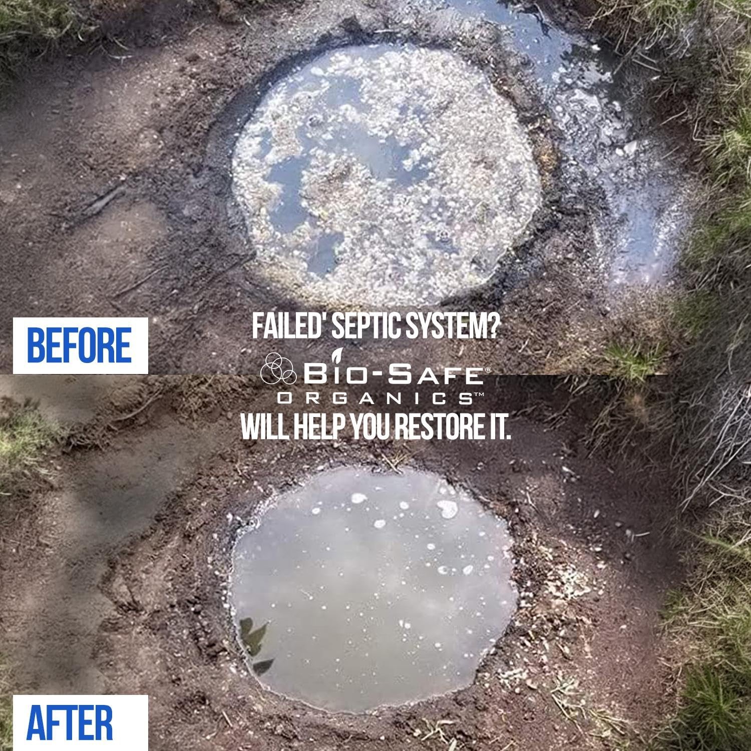 DrainFix & Septic Restorer 32 oz Enzyme Septic Tank Treatment & Drainfield