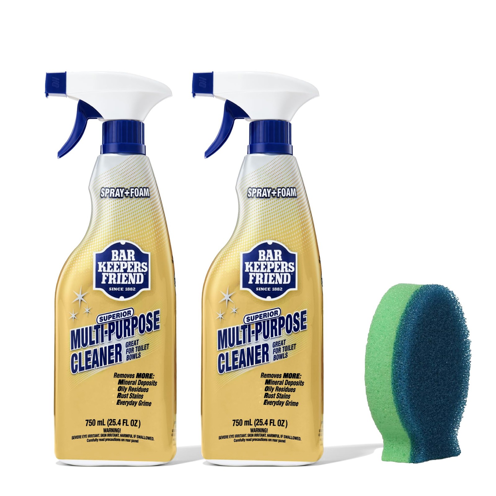 MORE Spray + Foam Multipurpose Cleaner, 25.4 oz x 2, Surface Cleaner Removes …
