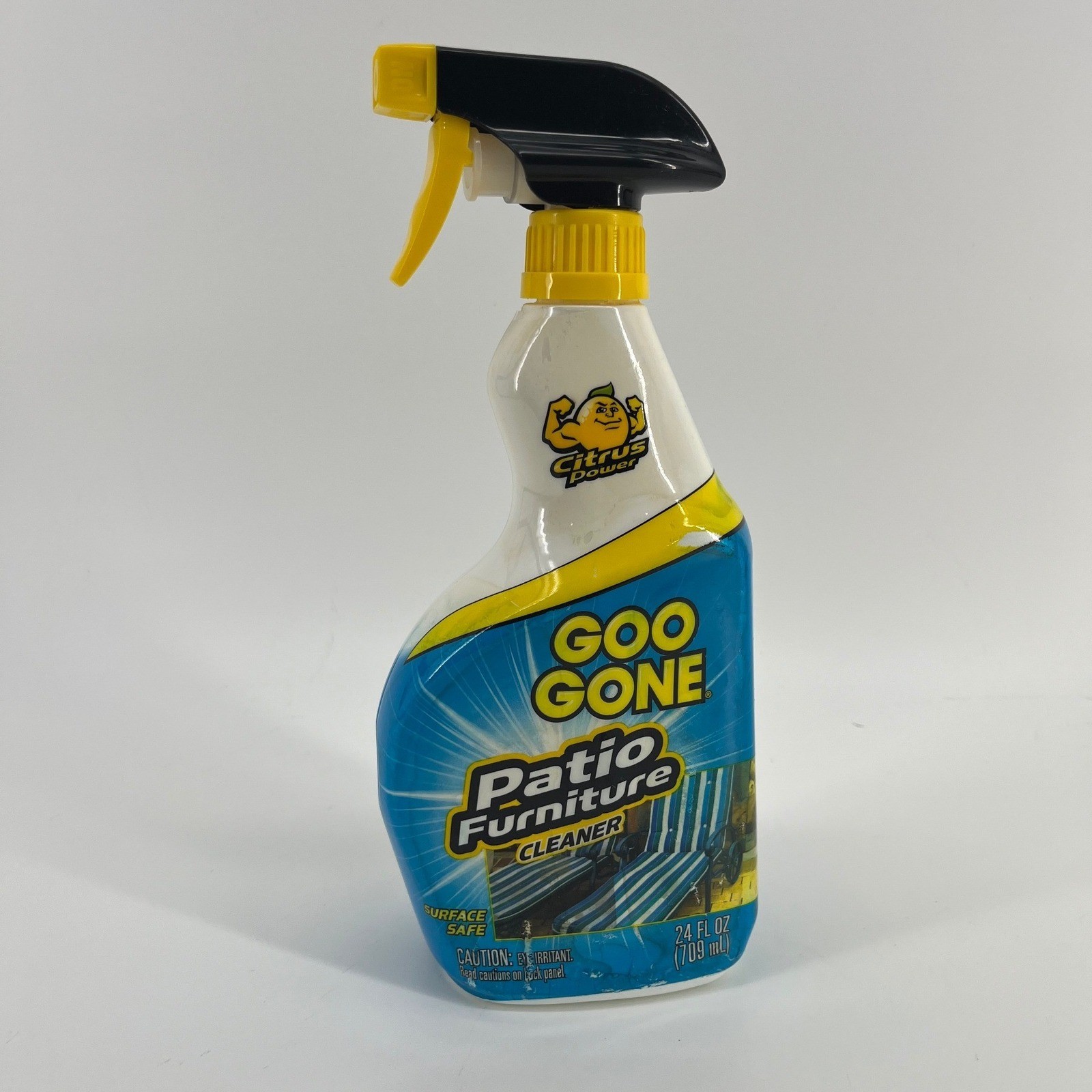 Goo Gone Patio Furniture Cleaner Citrus Power Spray Yellow Blue 24oz Bottle