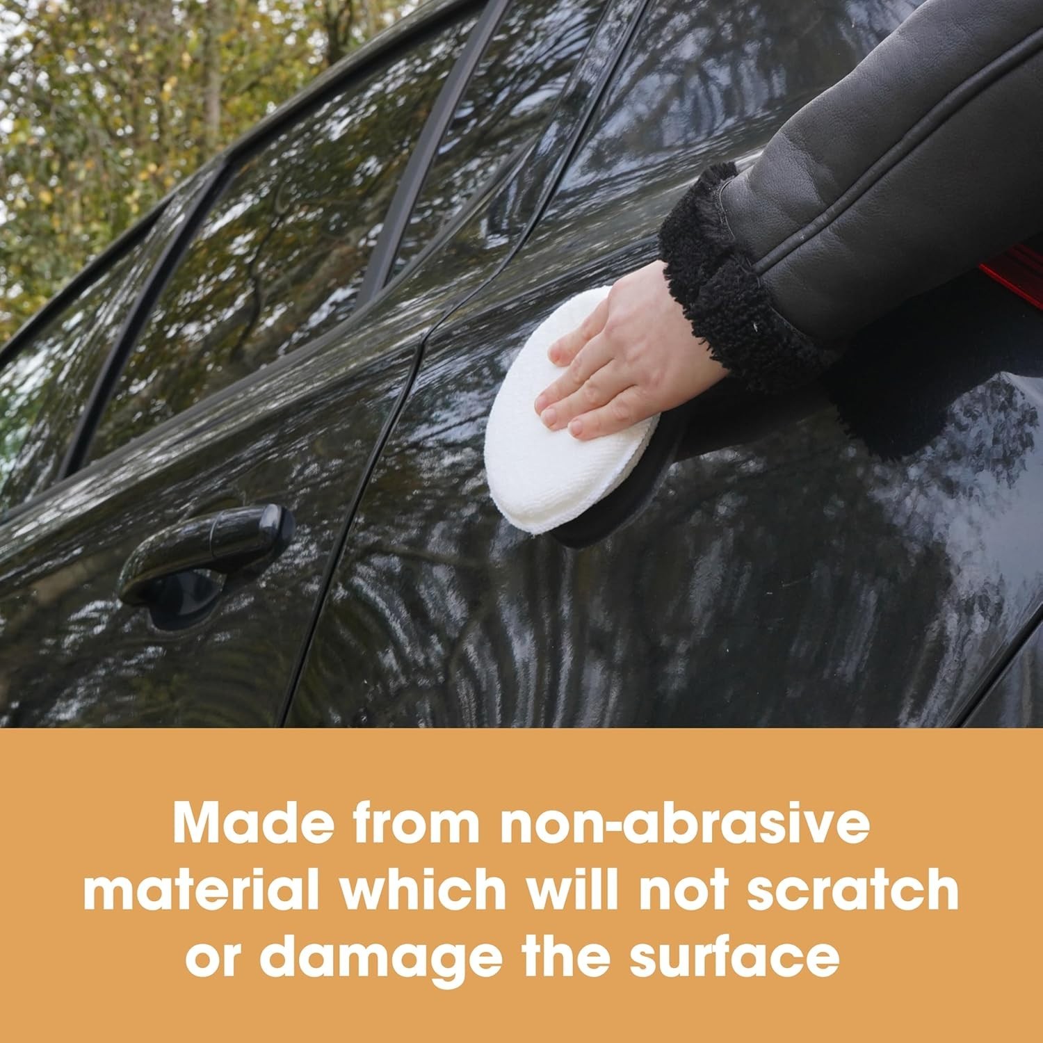 Non-Abrasive Leather Applicator Sponges – 2 Pack for Cleaning & Protection